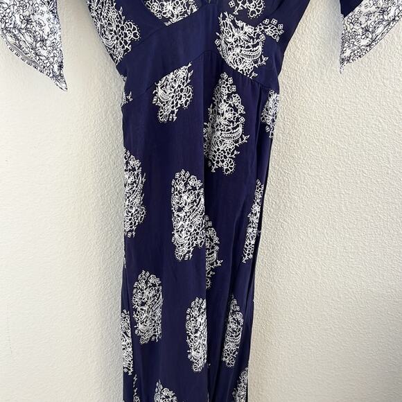 Faithfull The Brand Tuula Maxi Dress Devani Print Longline Dress USA 2 - Picture 7 of 14